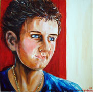 Portrait of Elliot - acrylic on canvas